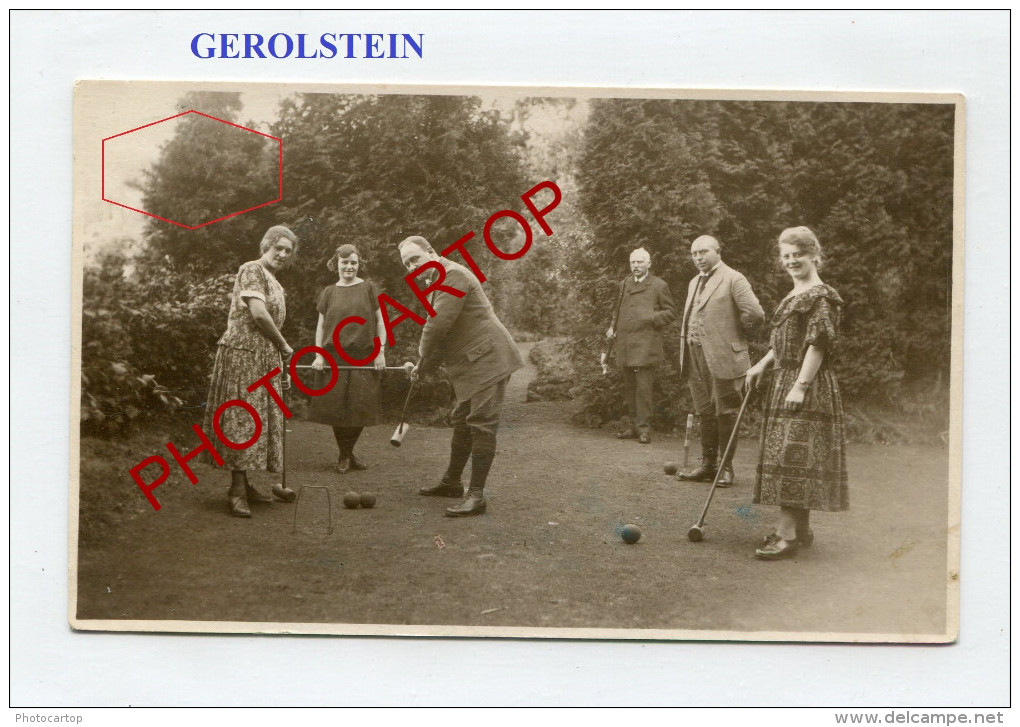 CRICKET-Gerolstein-Allemagne-1924-SPORT-Divertissement-Carte Photo- - Cricket
