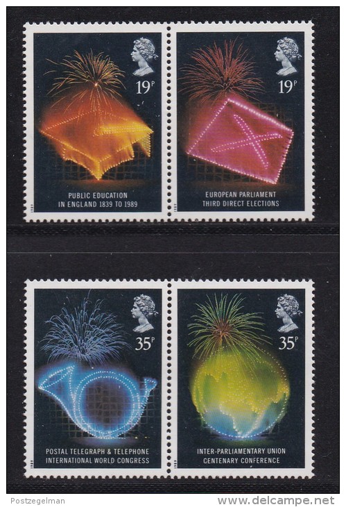 UK, 1989, Mint Never Hinged Stamps , Events, 1198-1201 , #1037 - Unused Stamps