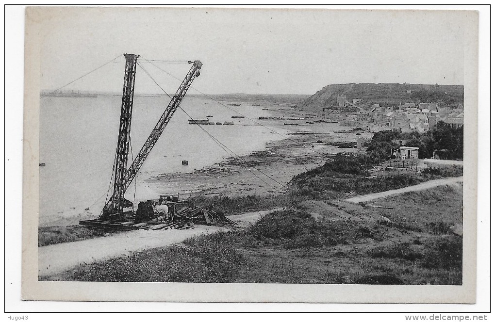 ARROMANCHES - VUE PANORAMIQUE DE LA PLAGE EN TRAVAUX - CPA NON VOYAGEE - Arromanches