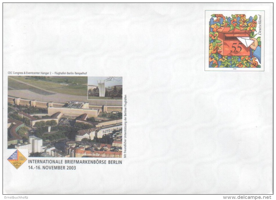 Deutschland Germany 2003 Ganzsache Briefmarkenbörse Berlin - Enveloppes - Neuves