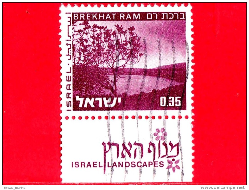 ISRAELE - Usato - 1973 - Paesaggi - Landscapes Of Israel - Brekhat Ram, Golan - 0.35 - Usados (con Tab)