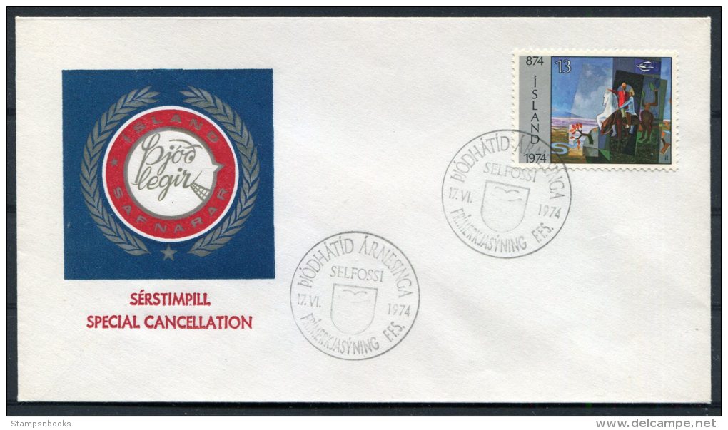 1974 Iceland Selfoss Cover - Lettres & Documents