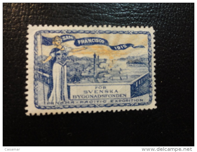 SWEDEN IN THE SAN FRANCISCO 1915 EXPO Vignette Poster Stamp - Altri & Non Classificati