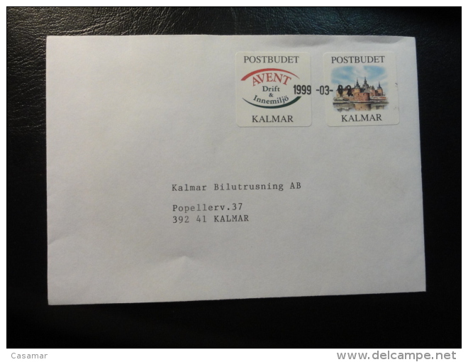 KALMAR 1999 POSTBUDET Local Stamp On Cover - Ortsausgaben