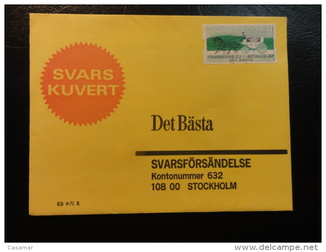 Svarslosen Local Stamp On Cover - Local Post Stamps