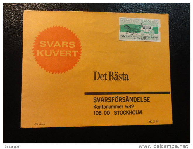 Svarslosen Local Stamp On Cover - Local Post Stamps