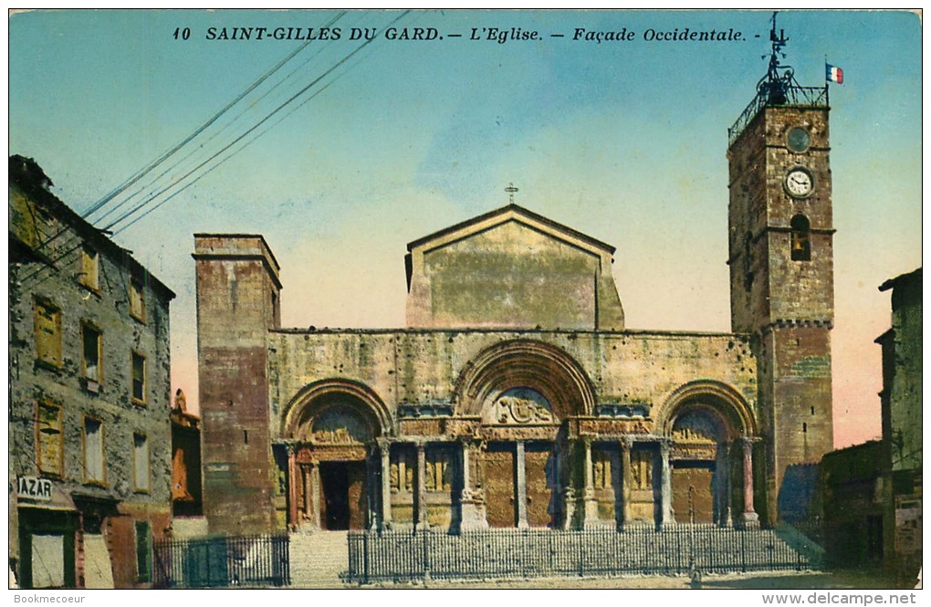 30  SAINT GILLES   DU GARD L'EGLISE  FACADE OCCIDENTALE - Saint-Gilles