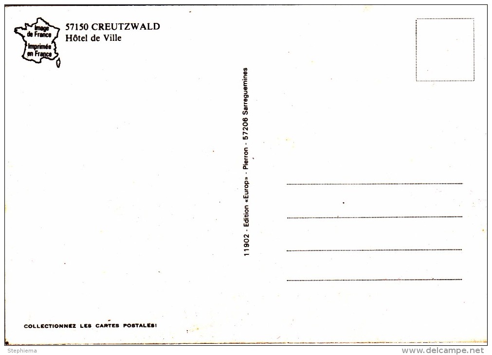 Carte Postale, Hôtel De Ville, Creutzwald - Creutzwald