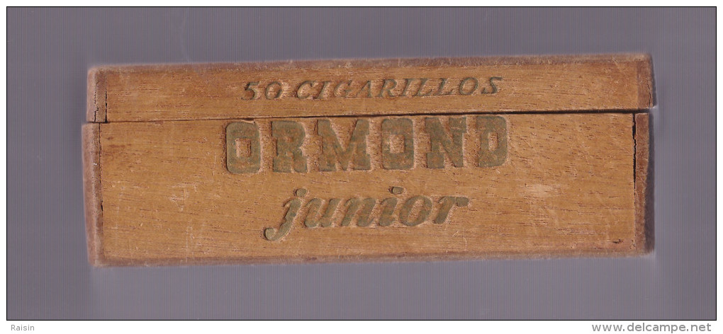 Boite Vide  50 Cigarillos Ormond Junior BE - Autres & Non Classés