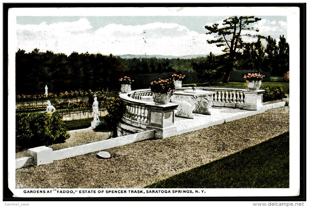 Saratoga Springs , NY -  Gardens At "Yaddo" Estate Of Spencer Trask  -  Ansichtskarte Ca. 1931    (5695) - Saratoga Springs