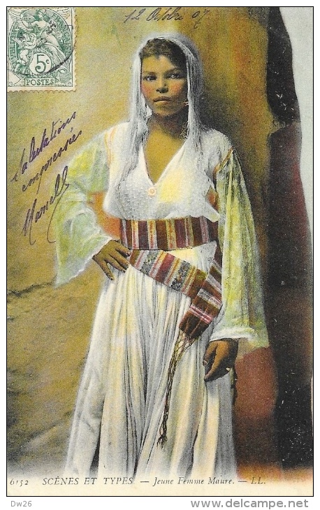 Scènes Et Types - Jeune Femme Maure - Carte LL Colorisée N°6152 - Africa