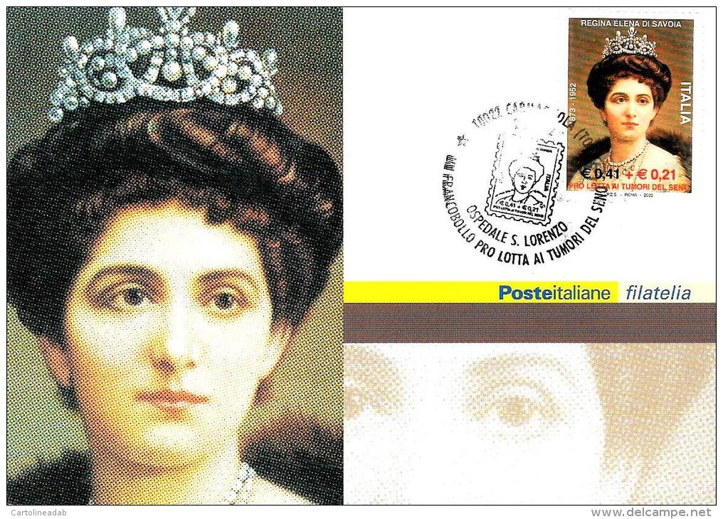 [MD0612] CPM - REGINA ELENA DI SAVOIA - 1873-1952 - CON ANNULLO 2.3.2002 - NV - Case Reali