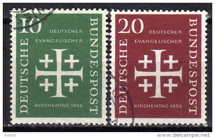 BRD 1956 - MiNr: 235-236 Evangelischer Kirchtag Komplett  Used - Gebraucht