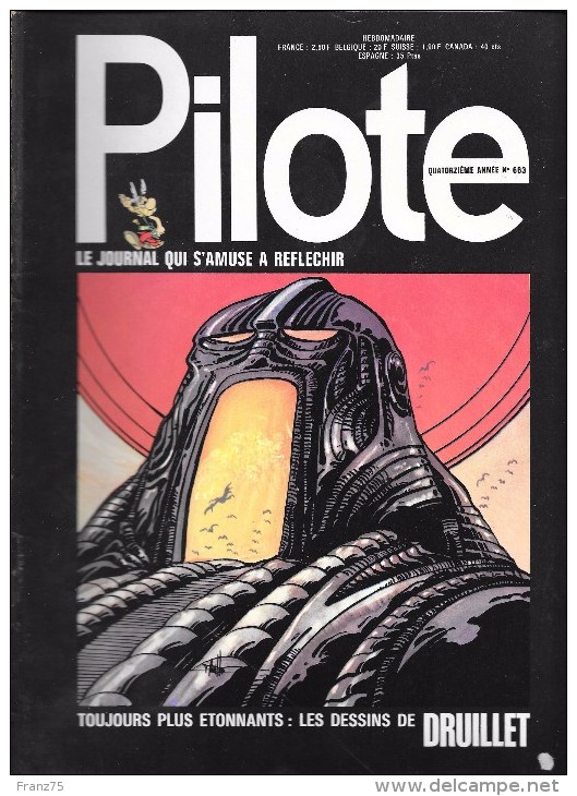 PILOTE-Hebdo N°663-1972-Dargaud--TBE - Pilote