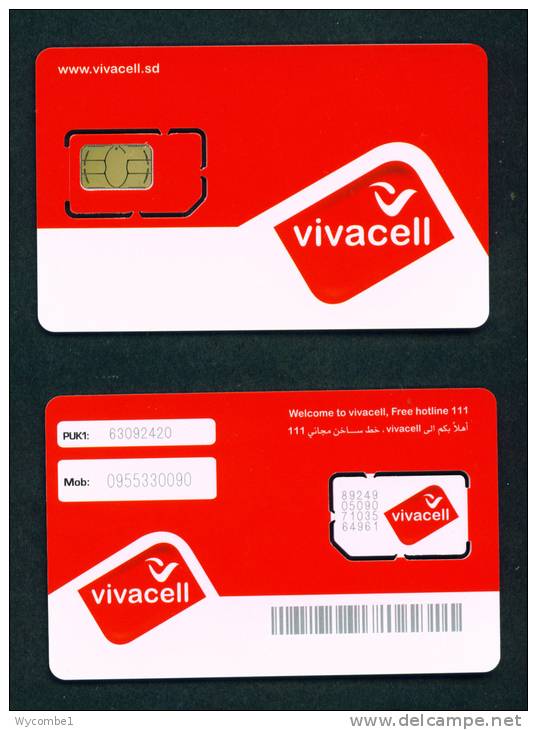 SUDAN - Mint/Unused SIM Phonecard Vivacell - Sudan