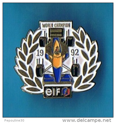 PIN´S //  ** WORLD CHAMPION ** 1992 ** ELF ** - Automobile - F1