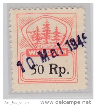 Heimat ZH Wald Zch 50Rp. Fiskalmarke Gebührenmarke - Revenue Stamps