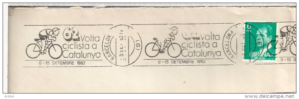 BARCELONA FRAGMENTO RODILLO VOLTA CICLISTA A CATALUNYA 1982 CICLISMO DEPORTE - Ciclismo