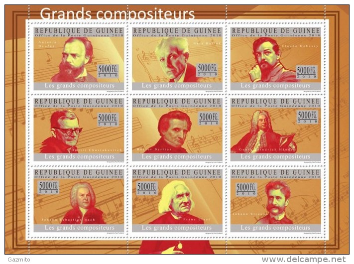 Guinea 2010, Music Composers II, 9val In BF - Musique