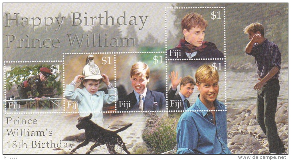 Fiji 2002 Prince William Birthday Miniature Sheet MNH - Fiji (1970-...)