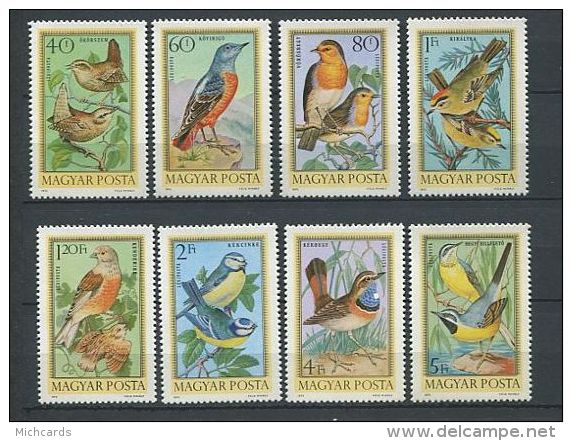 110 HONGRIE 1973 - Oiseaux - Neuf Sans Charniere (Yvert A 360/67) - Ongebruikt