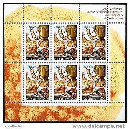 Russia 2005 Sheetlet Gastronomy Europa-CEPT Europa Issue Programe Food Cultures Stamps MNH Michel 1261 Scott 6909 - Collezioni