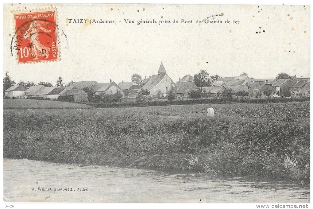 Taizy (Ardennes) - Vue Générale Prise Du Pont Du Chemin De Fer - Edition A. Wilmet - Sonstige & Ohne Zuordnung