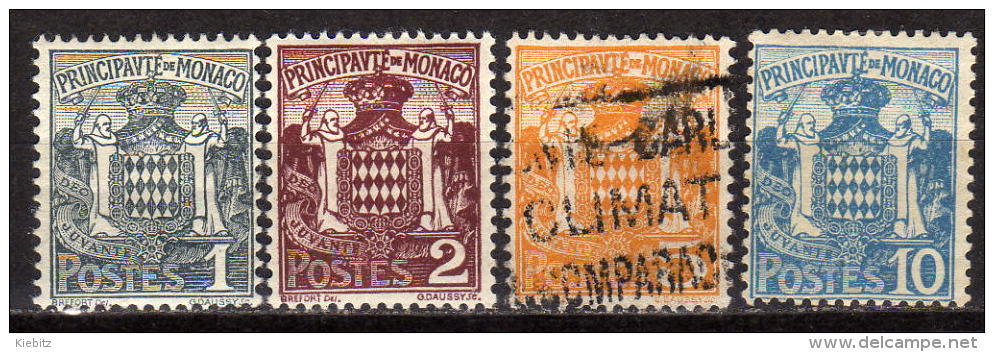 MONACO 1924 - MiNr: 73-77 Lot 4 Verschiedene  * / MH + Used - Gebraucht