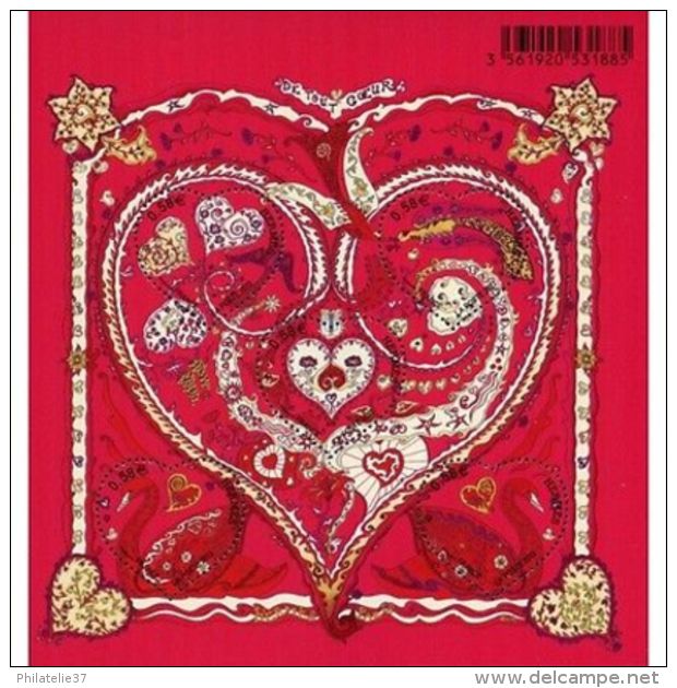 France Feuillet N°4717 Saint-Valentin. "De Tout Coeur", Hermès - Autres & Non Classés