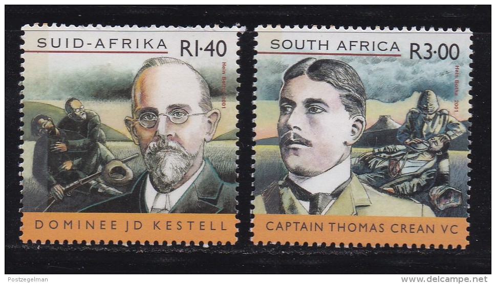SOUTH AFRICA, 2001, Mint Never Hinged Stamps , South  African War, Sa1432-1433 , #9407 - Unused Stamps