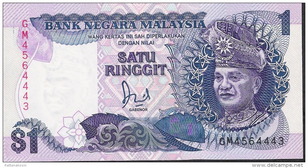 MALAYSIA  P27b  1   RINGGIT   1987 Prefix GM  UNC. - Malasia