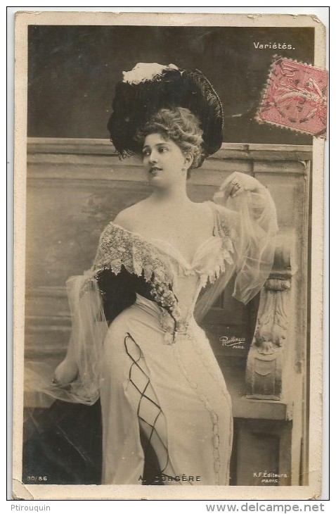 A. DORGERE  - ACTRICE - VARIETES - REUTLINGER PARIS - KF éditeurs 30/86 - Artistes