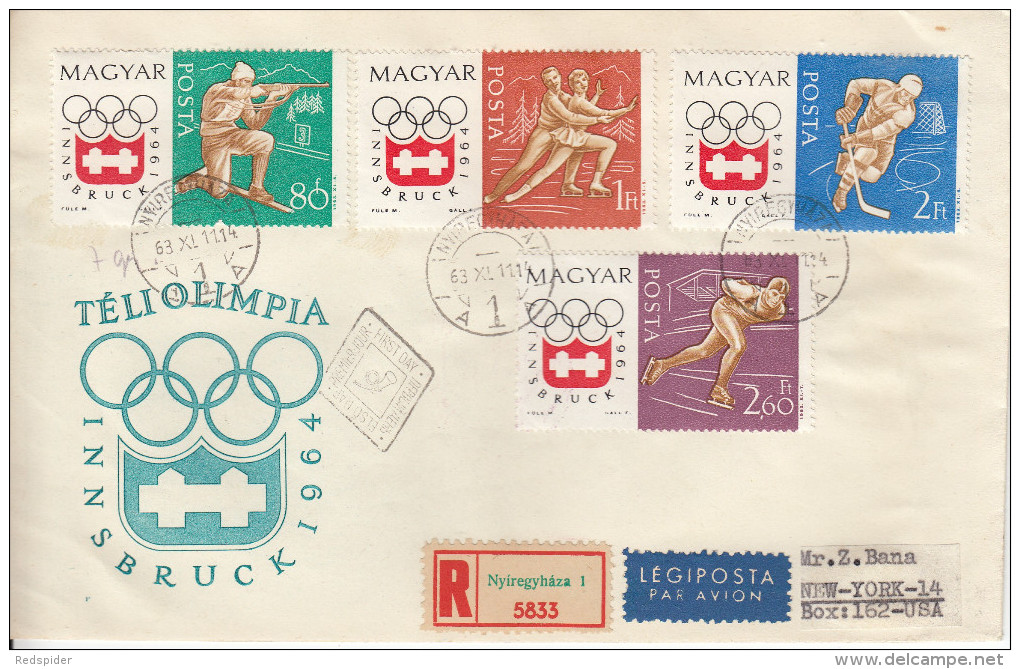 OLYMPISCHE SPIELE-OLYMPIC GAMES, INNSBRUCK-Austria, 1964, Special Cover/stamp/postmark !! - Inverno1964: Innsbruck