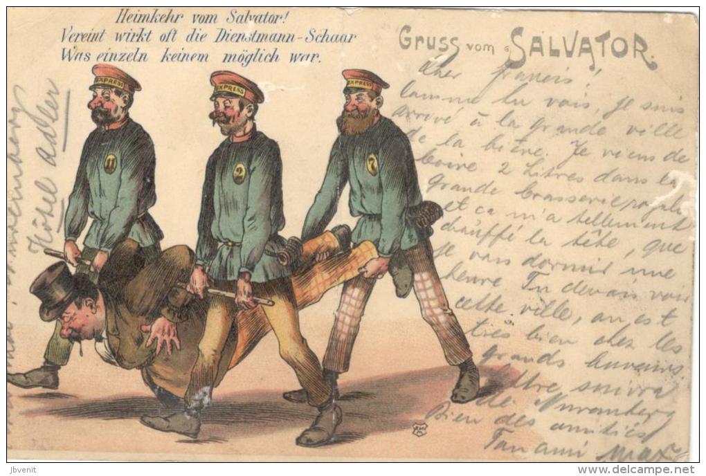 BAYERN - MUENCHEN - Gruss Vom SALVATOR - Humor (1897) - Muenchen