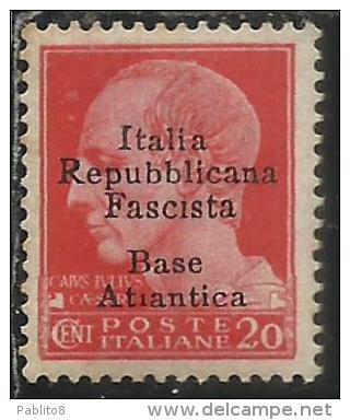 EMISSIONI LOCALI: BASE ATLANTICA 1943 CENT. 20c. MNH - Emissions Locales/autonomes