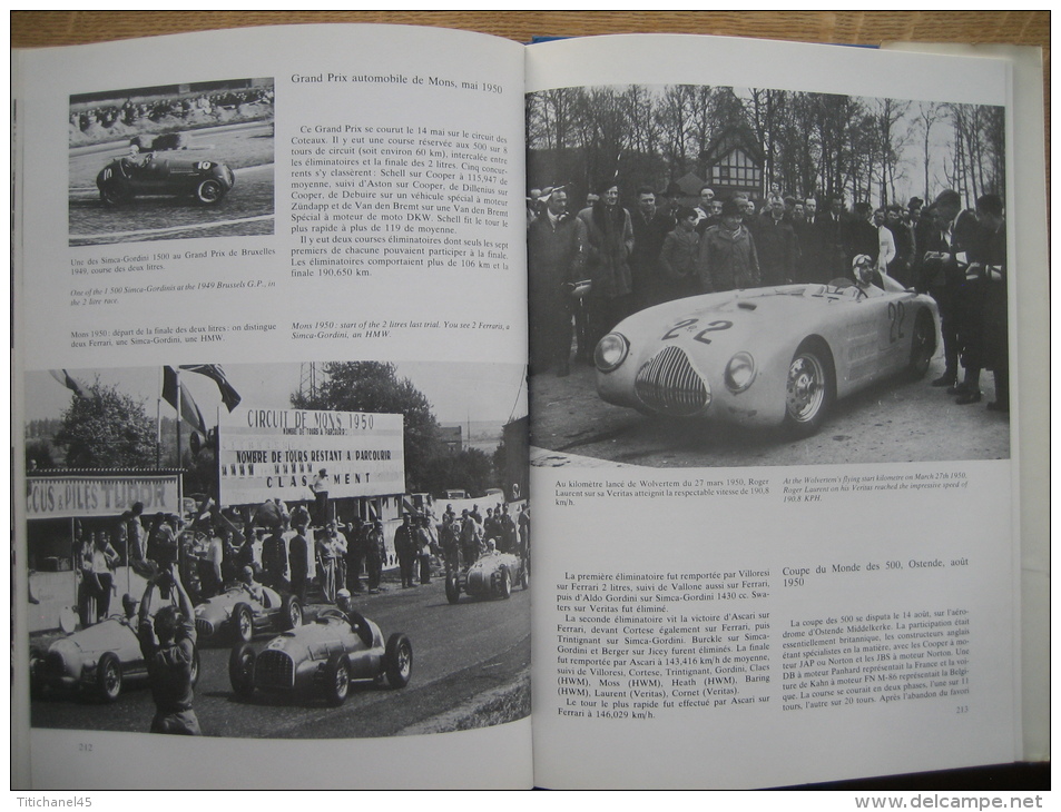 60 ANS DE COMPETITION AUTOMOBILE EN BELGIQUE 1896-1956 - Y. & J. KUPELAIN - LIVRE QUASI INTROUVABLE  EDITE EN 1981