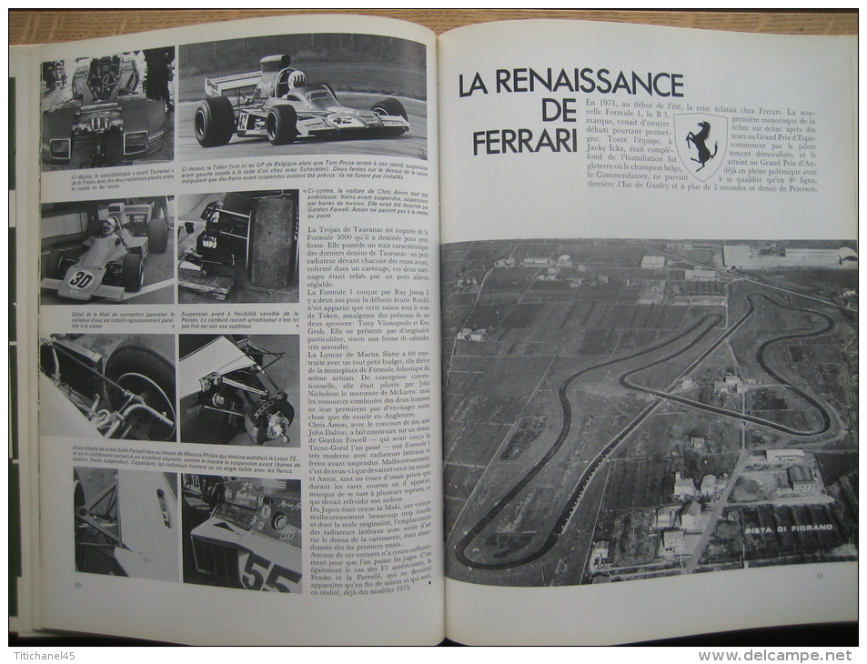 L'ANNEE AUTOMOBILE 1974/75 N°22 Publié Par EDITA LAUSANNE - Ouvrage Retrace Toute L'activité Sportive En Formule 1 - Automobile - F1