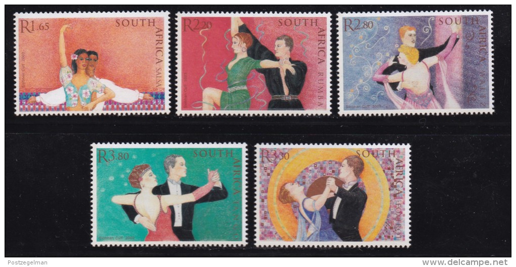 RSA, 2003, Mint Never Hinged Stamps, Ballroom Dancing, Sa1551-1554  , #9423 - Neufs