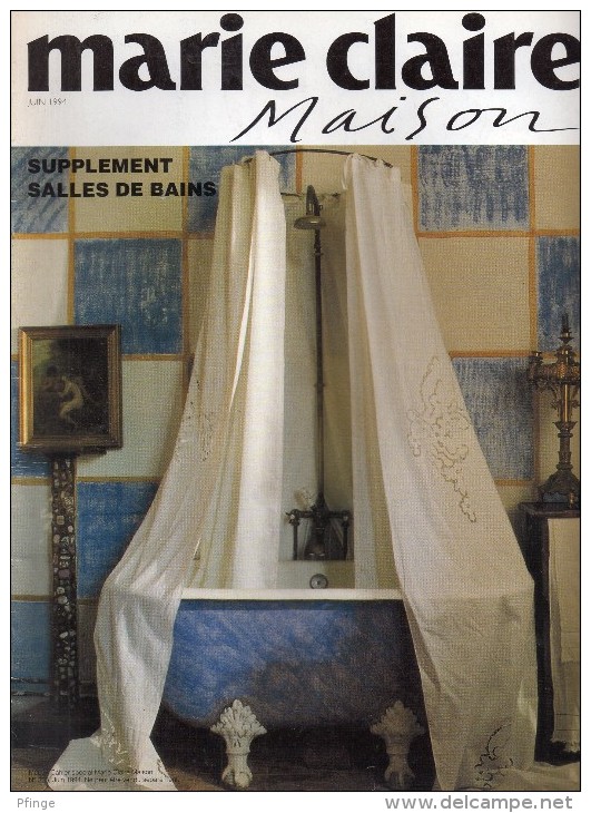 Marie-Claire Maison N°305, Juin 1994 - Supplément Salles De Bains117 - House & Decoration