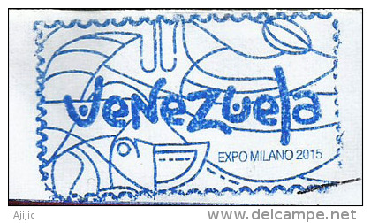 VENEZUELA.EXPO MILAN 2015, Belle Lettre Postée Du Pavillon Venezuelien à Milan, Avec Tampon Officiel EXPO MILANO - 2015 – Milaan (Italië)