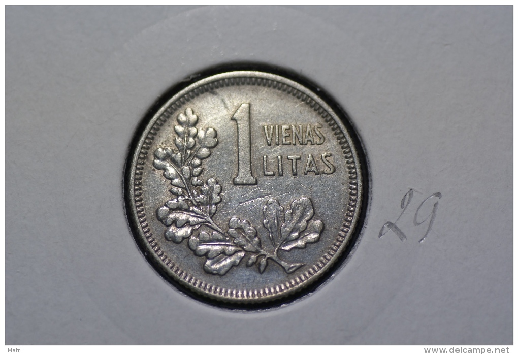 Lithuania 1 Litas 1925 Km#76 Silver - Litouwen