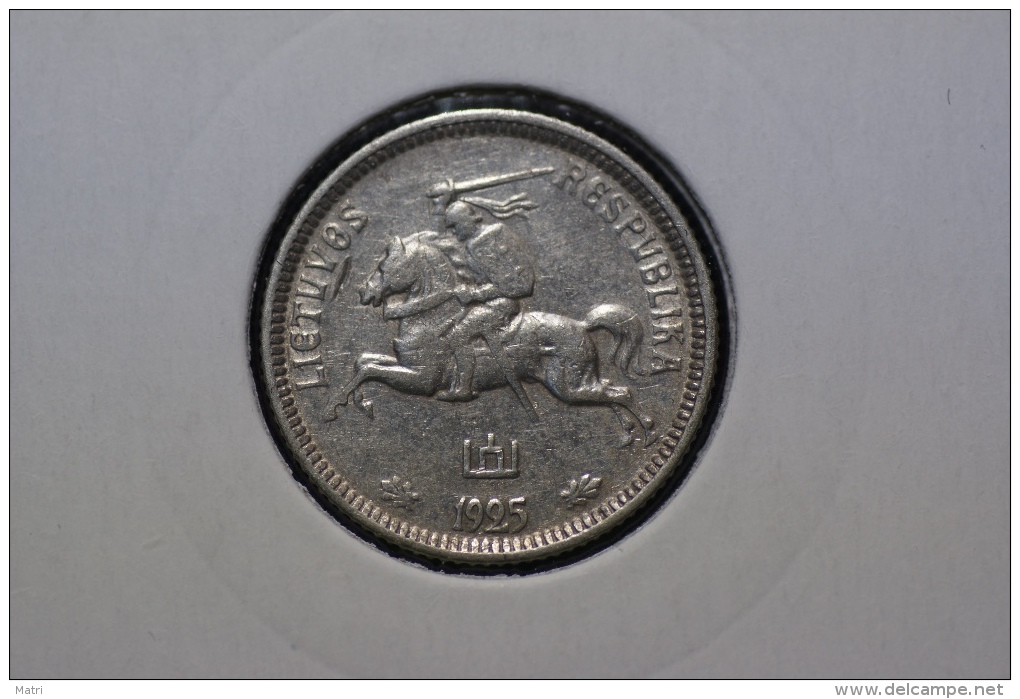 Lithuania 1 Litas 1925 Km#76 Silver - Litouwen