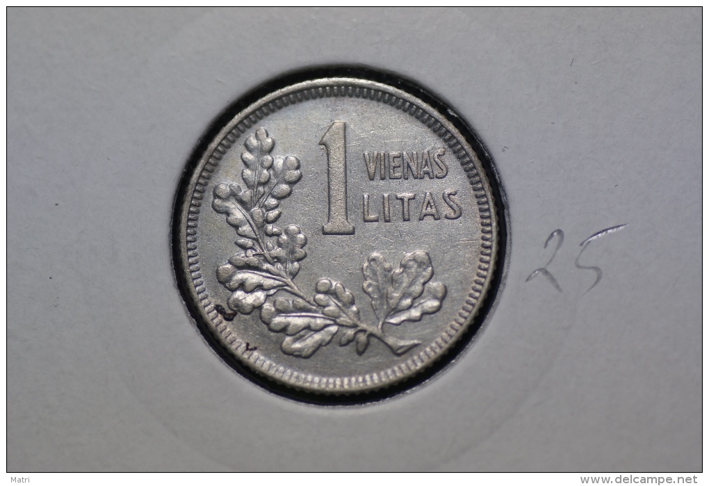 Lithuania 1 Litas 1925 Km#76 Silver - Litouwen