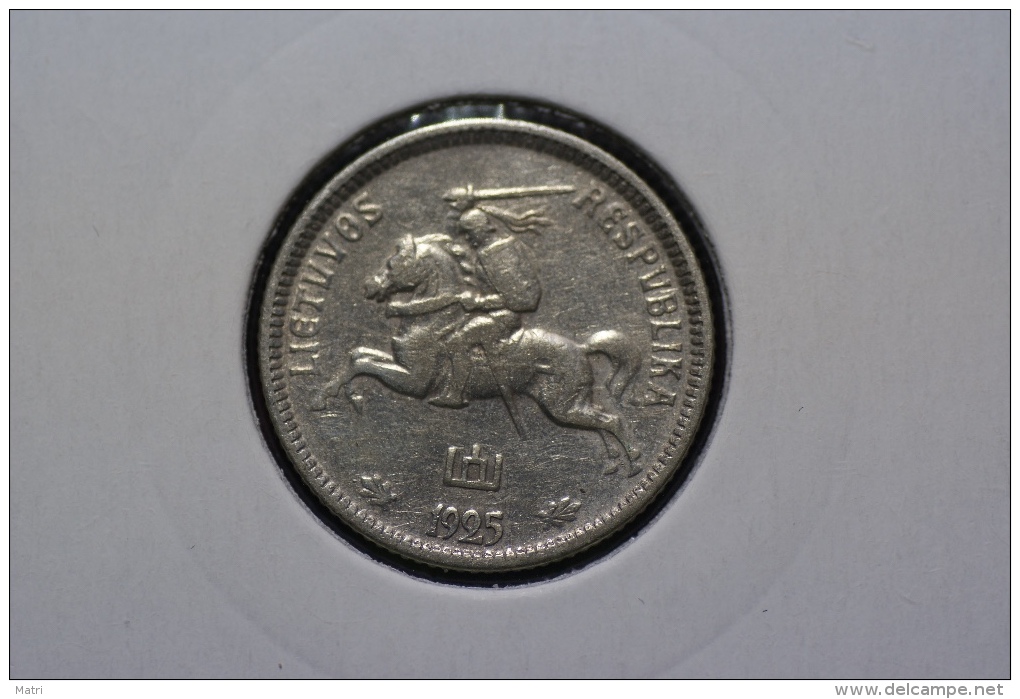 Lithuania 1 Litas 1925 Km#76 Silver - Lituanie