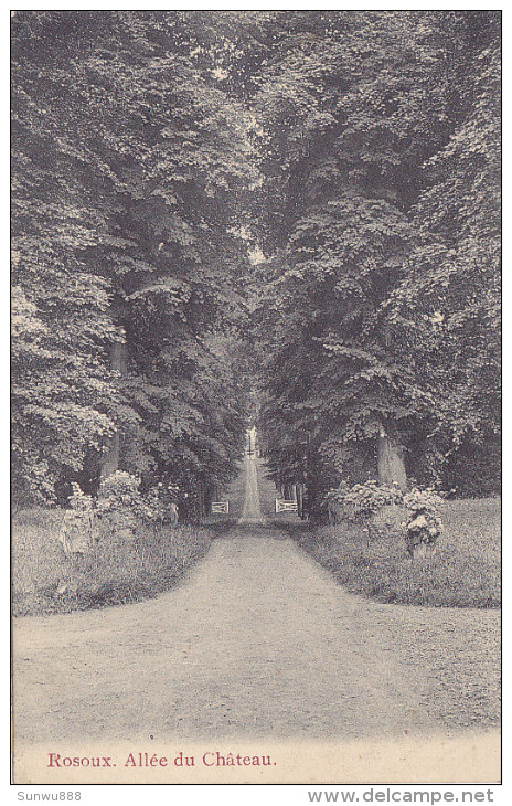 Rosoux - Allée Du Château (Edit Teheux-Hovent, 1910) - Waremme