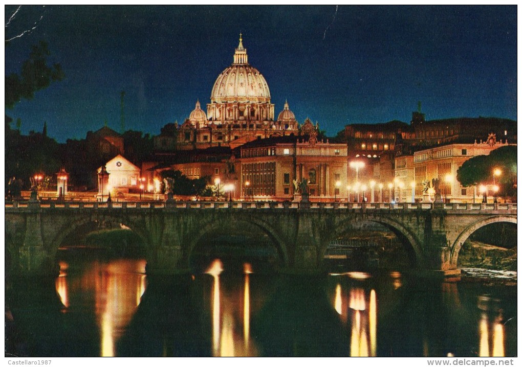 Roma Di Notte - Panorama Dal Lungotevere - Fiume Tevere