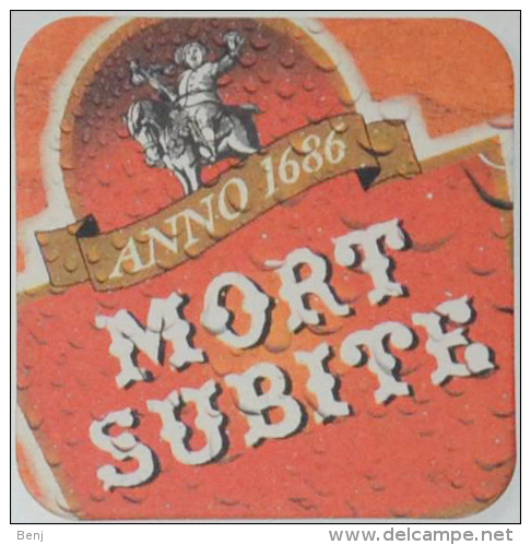 Sous-bock MORT SUBITE Bierdeckel Beermat Bierviltje (CX) - Sous-bocks