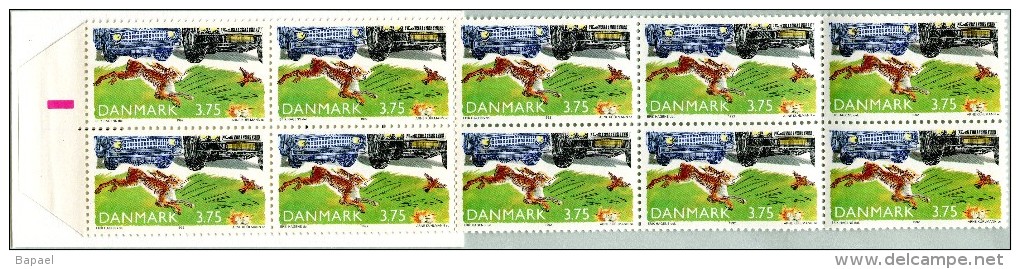 N° Yvert & Tellier C1035 - Carnet De Timbres Du Danemark (1992) - MNH - Protection De La Nature - Lièvre-Oiseau - Carnets
