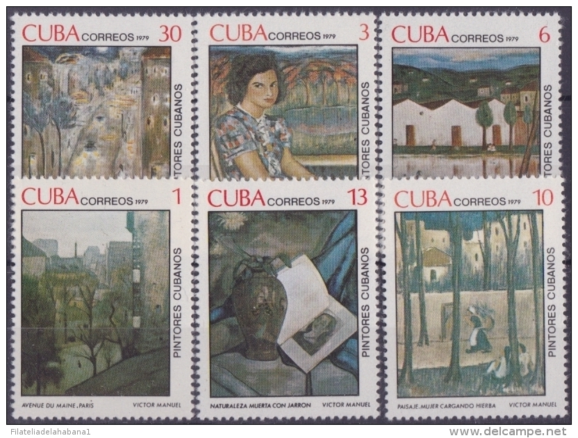 1979.4- CUBA 1979. MNH. PINTORES CUBANOS. VISTOR MANUEL. - Ungebraucht