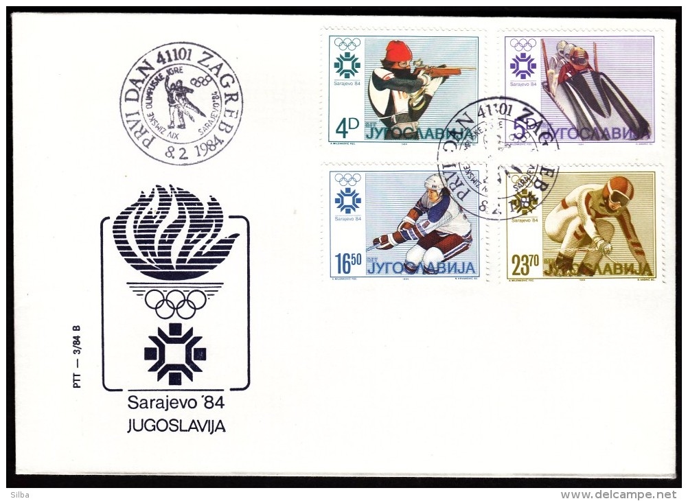 Yugoslavia Zagreb 1984 / Olympic Games Sarajevo 1984 / Biathlon, Bobsleigh, Ice Hockey, Alpine Skiing - Inverno1984: Sarajevo